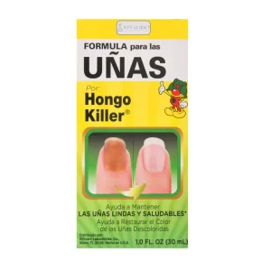 Hongo Killer Nail Formula, Helps Improve the Appearance of Discolored Fingernails & Toenails, Promotes Healthy-Looking Nails, 1 Fl Oz Bottle