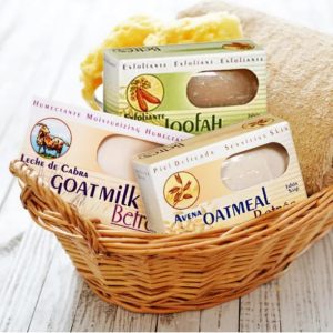 Loofah Exfoliant, Goat Milk Moisturizing, Oatmeal Sensitive Skin, Soaps 3.5 oz