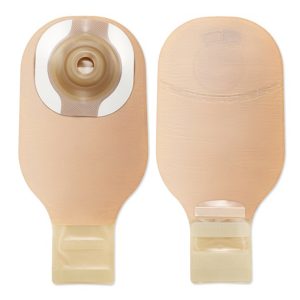Ostomy Pouch PremierOne-Piece System 12 Inch Length Convex, Trim to Fit Up to 2 Inch Stoma Drainable - Box of 5