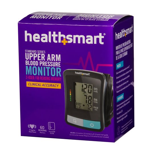 Home Automatic Digital Blood Pressure Monitor MABIS Large Cuff Nylon Cuff 23 - 40 cm Desk Model, Black Cuff - 1 EA - Image 2