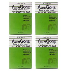 Acne Gone Natural Germicidal Soap for Skin Care, Acne Treatment 3.5 oz