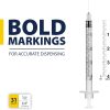 Veterinary U-40 Insulin Syringes for Dogs & Cats 31G 1cc 1/2 in - Thumbnail Image 2
