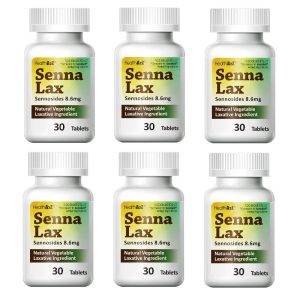 Senna-Lax (Sennosides) Natural Stimulant Laxative for Occasional Constipation, 8.6mg, 30 Tablets