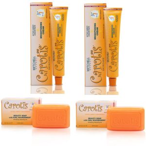 Carotis Skin Brightening Cream 1.7oz & Dual Nourishment Beauty Soap 2.82oz