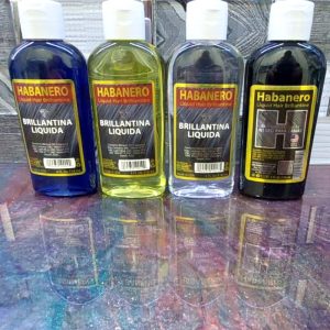 Habanero Brillantina Liquida "Hair Liquid Brilliantine" "Hair oil" 4 Bottles 4oz