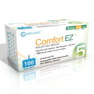 Standard Insulin Pen Needle Comfort EZ 31 Gauge 5 mm Length NonSafety - BX/100