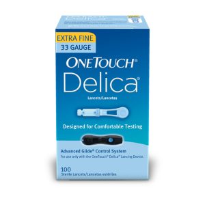 Lancet for Lancing Device OneTouch 33 Gauge Non-Safety Twist Off Cap Finger
- BX/100