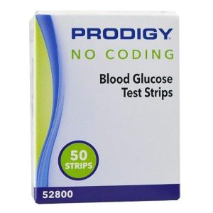 Blood Glucose Test Strips Prodigy 50 Strips per Pack For All Prodigy Meters