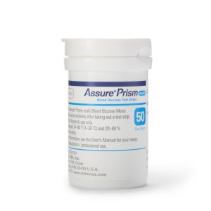 Blood Glucose Test Strips Assure 50 Strips per Pack For Assure Prism Multi Blood Glucose Monitoring System - Box of 50