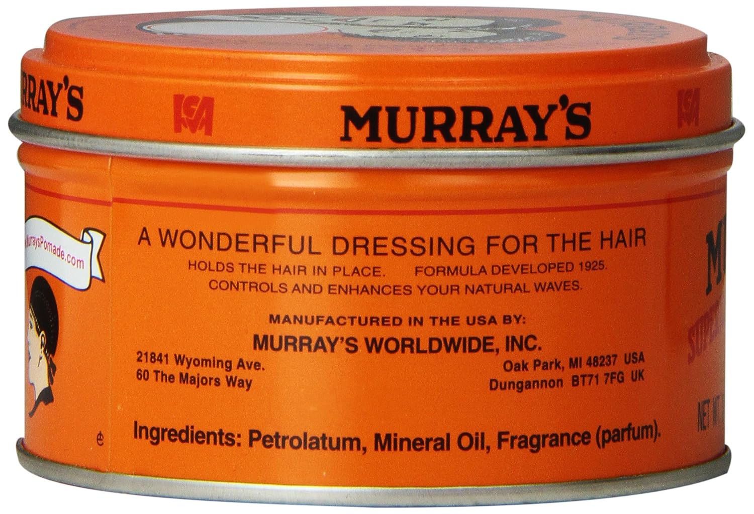 Murray's Superior Hair Dressing Pomade 3oz - Image 2