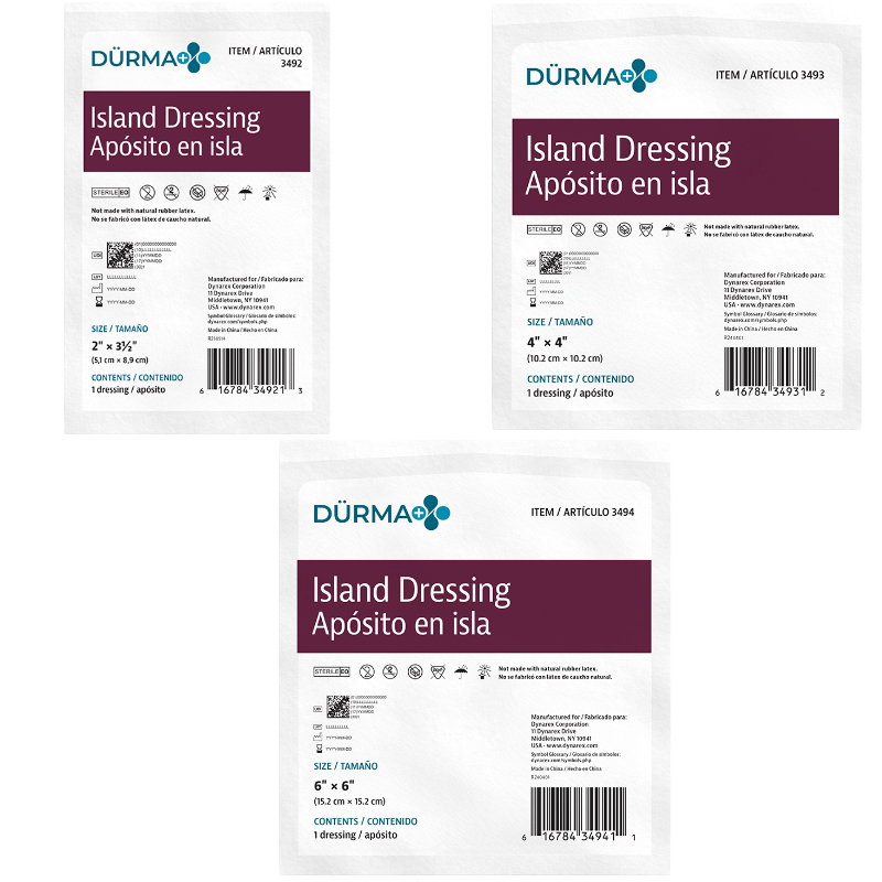 Sterile Island Dressings Individually Packed, Soft, Non-Stick - Image 1